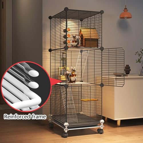Cage Furet, Cage pour Chinchilla, Cage Oiseaux, Grillage Métallique, Crypté pour Empêcher La Fuite, Adapté Aux Écureuils, Chinchillas, Furets Cage Furet, Cage pour Chinchilla, Cage Oiseaux, Grillage Métallique, Crypté pour Empêcher La Fuite, Adapté Aux Écureuils, Chinchillas, Furets pas cher