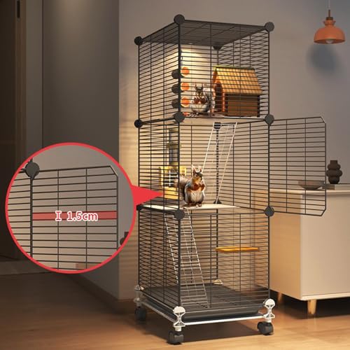 Cage Furet, Cage pour Chinchilla, Cage Oiseaux, Grillage Métallique, Crypté pour Empêcher La Fuite, Adapté Aux Écureuils, Chinchillas, Furets Cage Furet, Cage pour Chinchilla, Cage Oiseaux, Grillage Métallique, Crypté pour Empêcher La Fuite, Adapté Aux Écureuils, Chinchillas, Furets pas cher