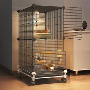 Cage Furet, Cage pour Chinchilla, Cage Oiseaux, Grillage Métallique, Crypté pour Empêcher La Fuite, Adapté Aux Écureuils, Chinchillas, Furets Cage Furet, Cage pour Chinchilla, Cage Oiseaux, Grillage Métallique, Crypté pour Empêcher La Fuite, Adapté Aux Écureuils, Chinchillas, Furets pas cher