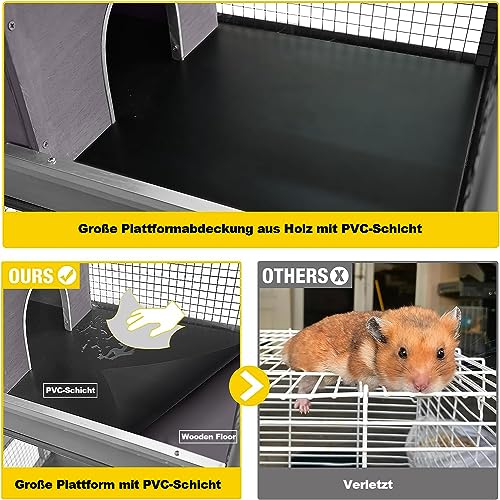 Cage à trois étages pour petits rongeurs 70 x 50 x 140 cm Cage à hamster, souris, furet, cage pour chinchilla Cage à trois étages pour petits rongeurs 70 x 50 x 140 cm Cage à hamster, souris, furet, cage pour chinchilla pas cher