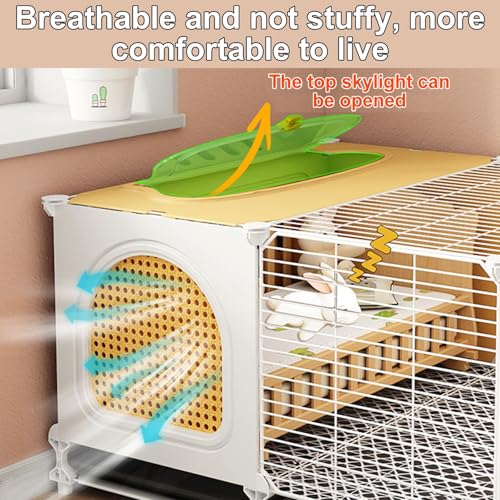 Cage spacieuse en métal pour lapins, furets, chinchillas, chats, cochons d’Inde et hamsters – Habitat durable et sécurisé pour petits animaux Cage spacieuse en métal pour lapins, furets, chinchillas, chats, cochons d’Inde et hamsters – Habitat durable et sécurisé pour petits animaux pas cher