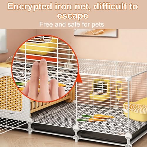 Cage spacieuse en métal pour lapins, furets, chinchillas, chats, cochons d’Inde et hamsters – Habitat durable et sécurisé pour petits animaux Cage spacieuse en métal pour lapins, furets, chinchillas, chats, cochons d’Inde et hamsters – Habitat durable et sécurisé pour petits animaux pas cher