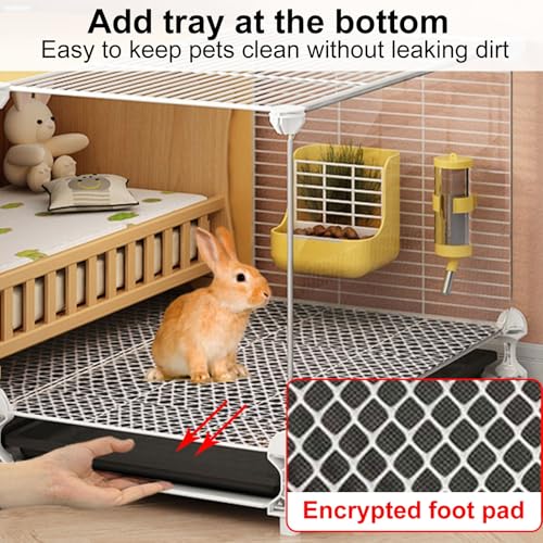 Cage spacieuse en métal pour lapins, furets, chinchillas, chats, cochons d’Inde et hamsters – Habitat durable et sécurisé pour petits animaux Cage spacieuse en métal pour lapins, furets, chinchillas, chats, cochons d’Inde et hamsters – Habitat durable et sécurisé pour petits animaux pas cher