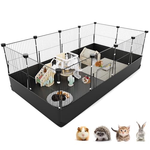 Enclos pour cochons d’Inde avec Doublure de Sol imperméable pour Hamsters, Lapins, Tortues, hérissons, Chiots, Chatons et Petits Animaux 122 cm x 60 cm x 40 cm Enclos pour cochons d’Inde avec Doublure de Sol imperméable pour Hamsters, Lapins, Tortues, hérissons, Chiots, Chatons et Petits Animaux 122 cm x 60 cm x 40 cm pas cher