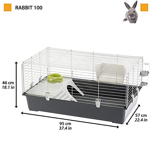 FERPLAST Cage Rongeur LAPIN 100 pour Lapins, Cochons d’Inde, Cochons d’Inde, en Métal, Accessoires inclus : Mangeoire, Abreuvoir, Maison, Gamelle. 95x57xh46cm FERPLAST Cage Rongeur LAPIN 100 pour Lapins, Cochons d’Inde, Cochons d’Inde, en Métal, Accessoires inclus : Mangeoire, Abreuvoir, Maison, Gamelle. 95x57xh46cm pas cher