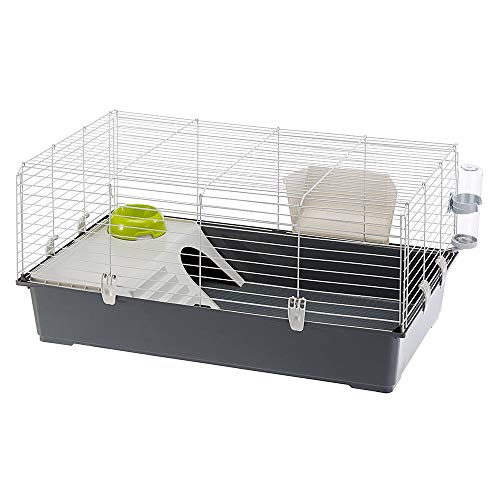 FERPLAST Cage Rongeur LAPIN 100 pour Lapins, Cochons d’Inde, Cochons d’Inde, en Métal, Accessoires inclus : Mangeoire, Abreuvoir, Maison, Gamelle. 95x57xh46cm FERPLAST Cage Rongeur LAPIN 100 pour Lapins, Cochons d’Inde, Cochons d’Inde, en Métal, Accessoires inclus : Mangeoire, Abreuvoir, Maison, Gamelle. 95x57xh46cm pas cher
