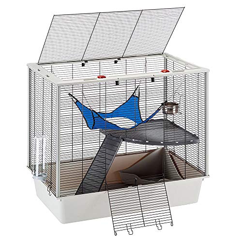 Ferplast Cage confortable pour fûrets et rats FURAT, strucutre à plusieurs niveaux avec accessoires inclus, angles renforcés, vernis métal et plastique noir, 78 x 48 x h 70 Ferplast Cage confortable pour fûrets et rats FURAT, strucutre à plusieurs niveaux avec accessoires inclus, angles renforcés, vernis métal et plastique noir, 78 x 48 x h 70 pas cher