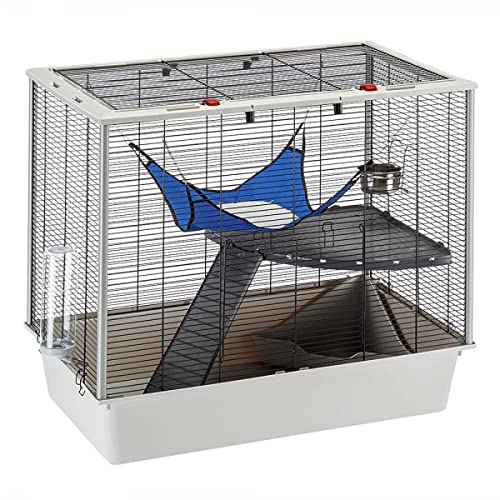 Ferplast Cage confortable pour fûrets et rats FURAT, strucutre à plusieurs niveaux avec accessoires inclus, angles renforcés, vernis métal et plastique noir, 78 x 48 x h 70 Ferplast Cage confortable pour fûrets et rats FURAT, strucutre à plusieurs niveaux avec accessoires inclus, angles renforcés, vernis métal et plastique noir, 78 x 48 x h 70 pas cher