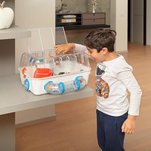 Ferplast Cage pour Hamsters Combi 1, Habitat pour Petits rongeurs, Plastique Robuste, Toit avec Grille Qui s’ouvre, Tubes et Accessoires Inclus, 40,5 x 29,5 x h 22,5 cm Blanche Ferplast Cage pour Hamsters Combi 1, Habitat pour Petits rongeurs, Plastique Robuste, Toit avec Grille Qui s’ouvre, Tubes et Accessoires Inclus, 40,5 x 29,5 x h 22,5 cm Blanche pas cher