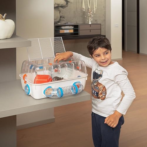 Ferplast Cage pour Hamsters Combi 1, Habitat pour Petits rongeurs, Plastique Robuste, Toit avec Grille Qui s’ouvre, Tubes et Accessoires Inclus, 40,5 x 29,5 x h 22,5 cm Blanche Ferplast Cage pour Hamsters Combi 1, Habitat pour Petits rongeurs, Plastique Robuste, Toit avec Grille Qui s’ouvre, Tubes et Accessoires Inclus, 40,5 x 29,5 x h 22,5 cm Blanche pas cher