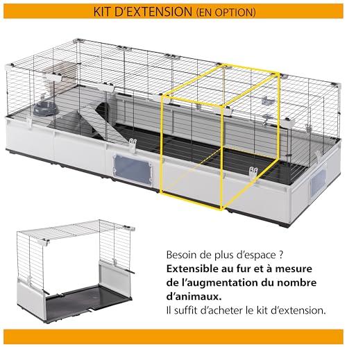 Ferplast Cage pour Lapins, Cage pour cochons d’Inde,cobayes, Cage à Lapin, Modular 2, Extensible, Cage à Lapin, Accessoires Inclus, Facile à Nettoyer, 109 x 72 x h 56 cm Ferplast Cage pour Lapins, Cage pour cochons d’Inde,cobayes, Cage à Lapin, Modular 2, Extensible, Cage à Lapin, Accessoires Inclus, Facile à Nettoyer, 109 x 72 x h 56 cm pas cher