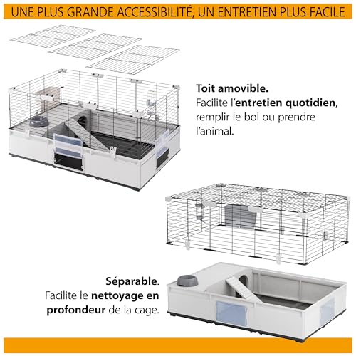 Ferplast Cage pour Lapins, Cage pour cochons d’Inde,cobayes, Cage à Lapin, Modular 2, Extensible, Cage à Lapin, Accessoires Inclus, Facile à Nettoyer, 109 x 72 x h 56 cm Ferplast Cage pour Lapins, Cage pour cochons d’Inde,cobayes, Cage à Lapin, Modular 2, Extensible, Cage à Lapin, Accessoires Inclus, Facile à Nettoyer, 109 x 72 x h 56 cm pas cher