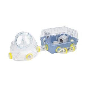 Ferplast Cage pour hamsters COMBI 2, habitat pour petits rongeurs, plastique robuste, toit avec grille qui s’ouvre, tunnel et module de jeux, accessoires inclus, 79,5 x 29,5 x h 26,3 cm Bleu Ferplast Cage pour hamsters COMBI 2, habitat pour petits rongeurs, plastique robuste, toit avec grille qui s’ouvre, tunnel et module de jeux, accessoires inclus, 79,5 x 29,5 x h 26,3 cm Bleu pas cher