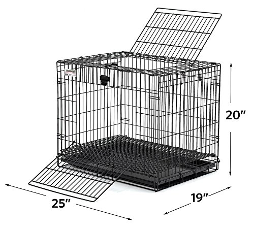 MidWest Homes for Pets Modèle 151 Cage à Lapin Pliante Wabbitat, 63,5 cm de Long, avec Grille de Sol de 1,27 cm et Plateau en Plastique Amovible, Noir MidWest Homes for Pets Modèle 151 Cage à Lapin Pliante Wabbitat, 63,5 cm de Long, avec Grille de Sol de 1,27 cm et Plateau en Plastique Amovible, Noir pas cher