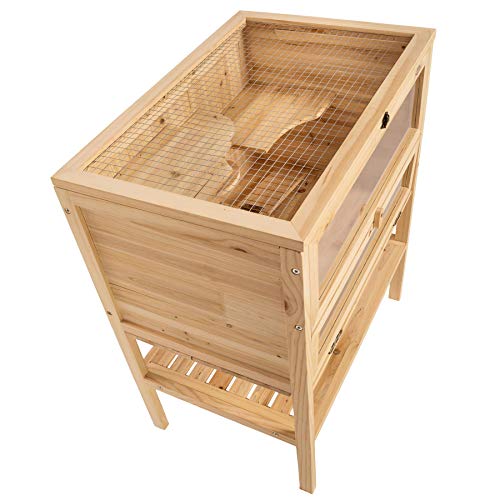 TecTake 403246 Cage à Hamster en Bois – Petite Cage à Animaux 4 Étages avec Couvercle à Charnière, Rampe pour Rongeurs, Souris – 60 x 40 x 80 cm TecTake 403246 Cage à Hamster en Bois – Petite Cage à Animaux 4 Étages avec Couvercle à Charnière, Rampe pour Rongeurs, Souris – 60 x 40 x 80 cm pas cher