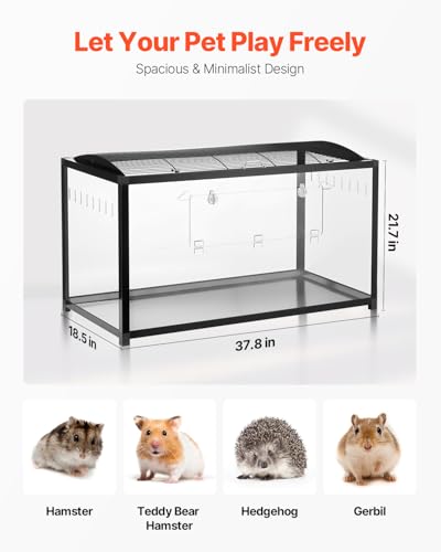 VEVOR Cage Hamster, 96x47x55 cm, Habitat Rongeurs Transparent de Vue Panoramique 360° avec Porte d’Entrée, Maison Portable Ventilée pour Petits Animaux de Compagnie, Souris, Rats, Cochons d’Inde VEVOR Cage Hamster, 96x47x55 cm, Habitat Rongeurs Transparent de Vue Panoramique 360° avec Porte d’Entrée, Maison Portable Ventilée pour Petits Animaux de Compagnie, Souris, Rats, Cochons d’Inde pas cher
