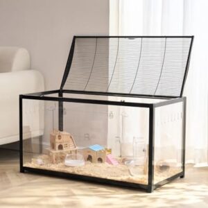VEVOR Cage Hamster, 96x47x55 cm, Habitat Rongeurs Transparent de Vue Panoramique 360° avec Porte d’Entrée, Maison Portable Ventilée pour Petits Animaux de Compagnie, Souris, Rats, Cochons d’Inde VEVOR Cage Hamster, 96x47x55 cm, Habitat Rongeurs Transparent de Vue Panoramique 360° avec Porte d’Entrée, Maison Portable Ventilée pour Petits Animaux de Compagnie, Souris, Rats, Cochons d’Inde pas cher