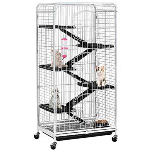 Yaheetech Grande Cage Rongeur Cage Hamster Cages pour Cochon d’Inde/Furets/écureuils/Chinchilla/Rat Domestique/Gerbille – 6 Niveaux 64 x 44 x 131 cm Blanc Yaheetech Grande Cage Rongeur Cage Hamster Cages pour Cochon d’Inde/Furets/écureuils/Chinchilla/Rat Domestique/Gerbille – 6 Niveaux 64 x 44 x 131 cm Blanc pas cher