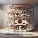 Aménagement cage chinchilla