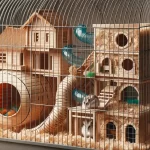 Aménagement d'une cage pour hamster
