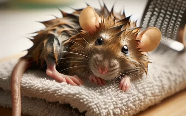 Laver et sécher un rat