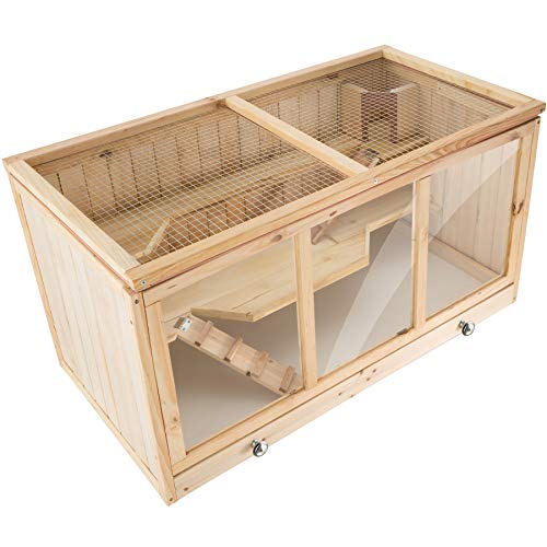 tectake® Cage à Hamster Cochon d’Inde Petits rongeurs en Bois, Plusieurs étages avec rampes, Tiroir intégré pour Un Nettoyage Facile tectake® Cage à Hamster Cochon d’Inde Petits rongeurs en Bois, Plusieurs étages avec rampes, Tiroir intégré pour Un Nettoyage Facile pas cher