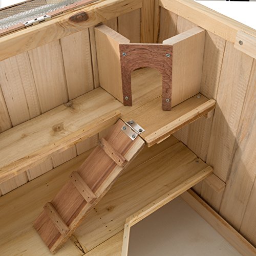 tectake® Cage à Hamster Cochon d’Inde Petits rongeurs en Bois, Plusieurs étages avec rampes, Tiroir intégré pour Un Nettoyage Facile tectake® Cage à Hamster Cochon d’Inde Petits rongeurs en Bois, Plusieurs étages avec rampes, Tiroir intégré pour Un Nettoyage Facile pas cher